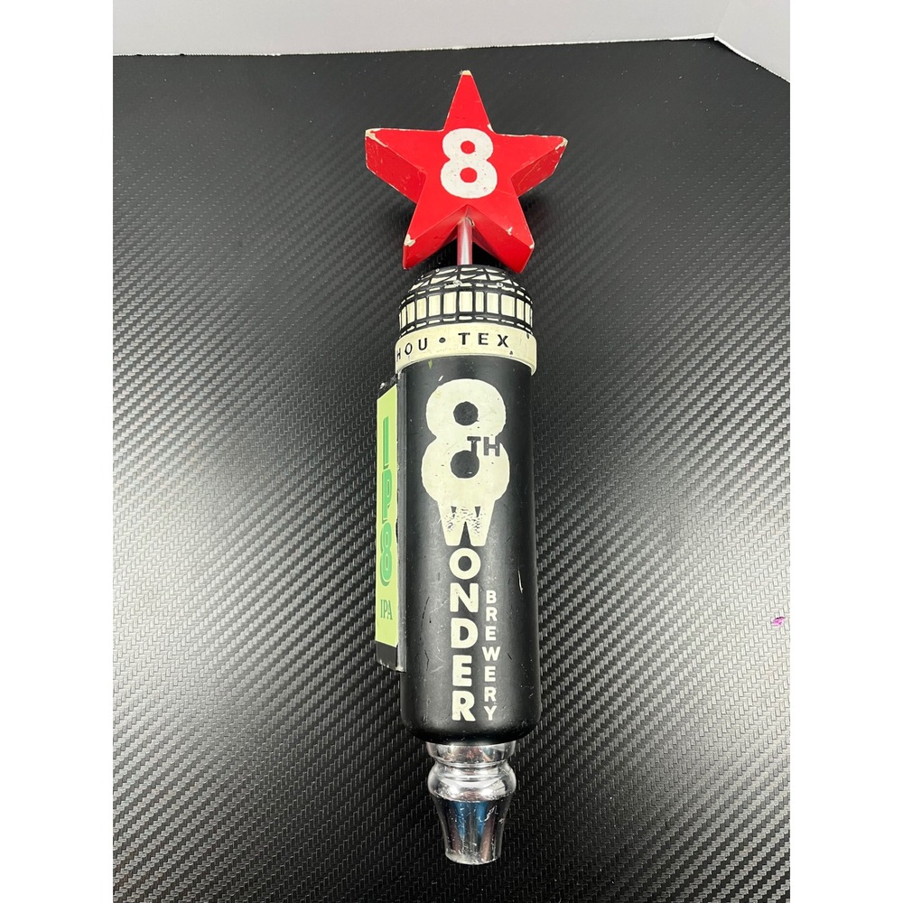 8th Wonder Brewery Houston Texas IPA Beer Tap Handle Red Star‎